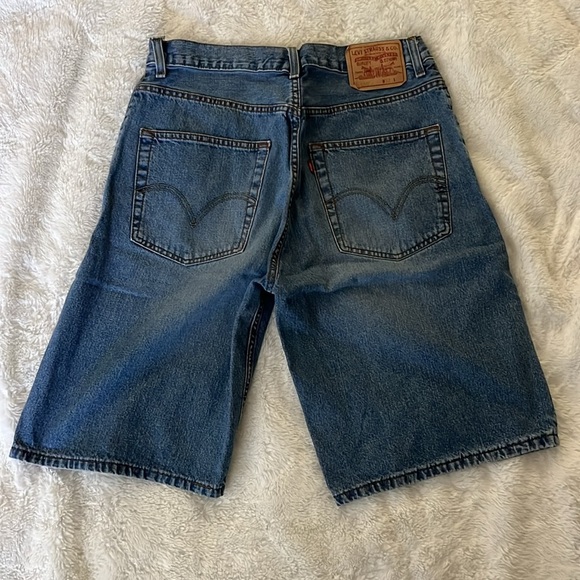 Men's 569 Levi Strauss & CO Light Blue Denim Shorts Loose Fit Size 32 - Picture 2 of 5